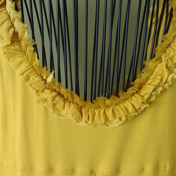 "CHELSEA & THEODORE" YELLOW SUMMER DRESS, SIZE M - Picture 7 of 9